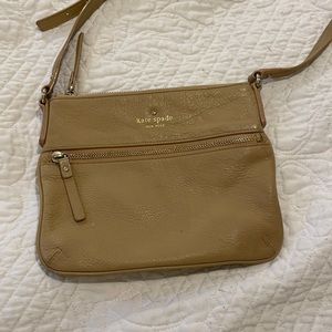 Kate Spade Beige Leather Crossbody
